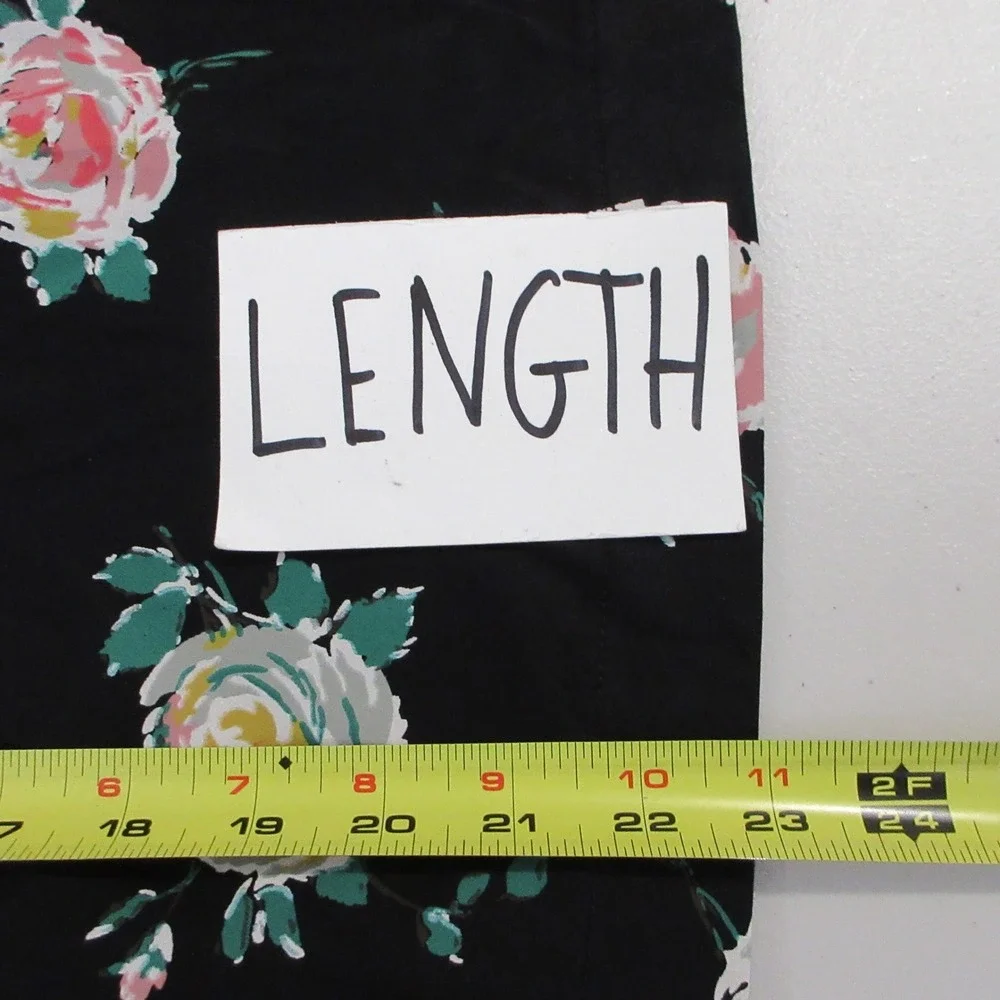 NWT Boden Womens Black Floral Rose Puff Sleeve Cotton Poplin Top US 8